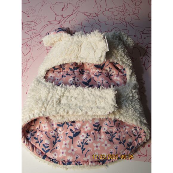 Reversible xs pink flower print jacket - Picture 5 of 6